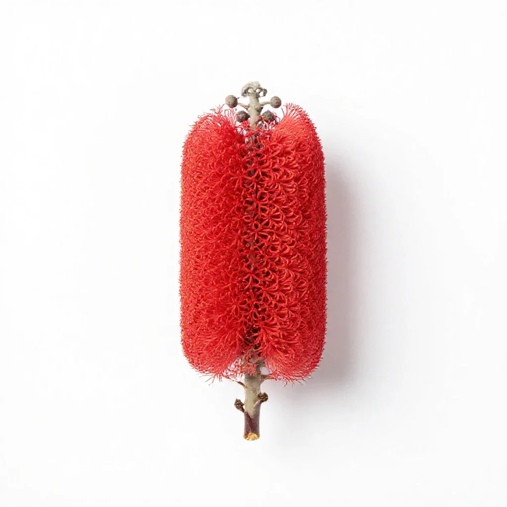Banksia flower isolated on a white background