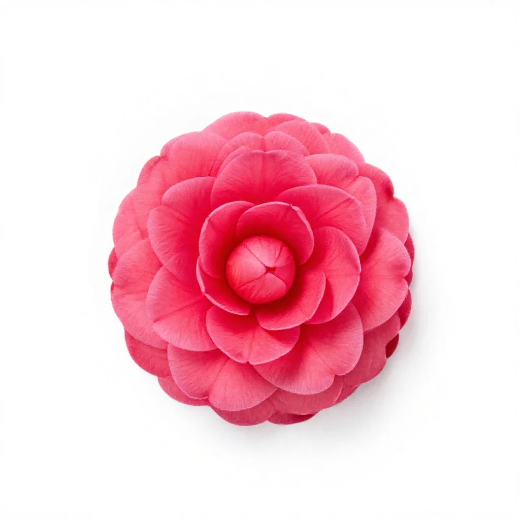 Camellia bloom isolated on a white background