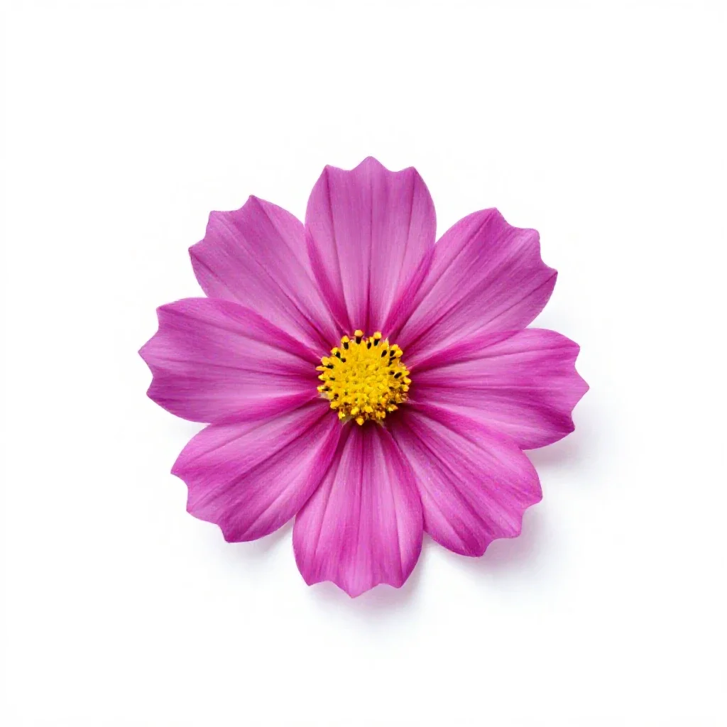 Cosmos flower isolated on a white background