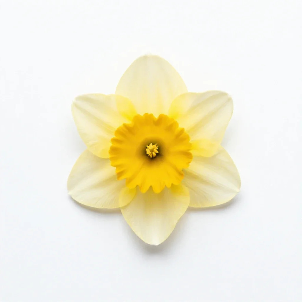 Daffodil isolated on a white background