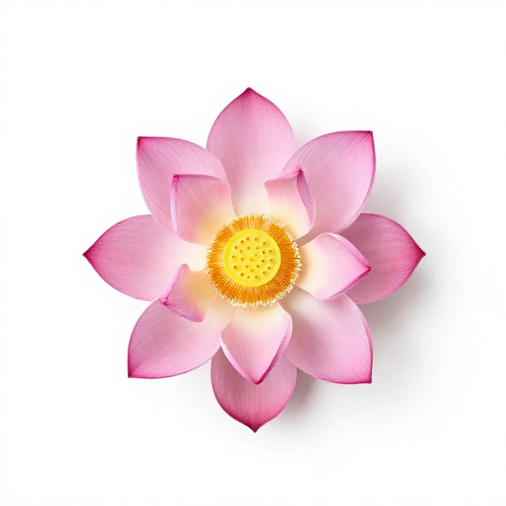 Lotus flower isolated on a white background