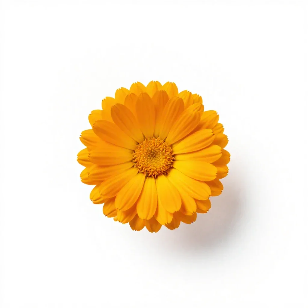 Marigold isolated on a white background