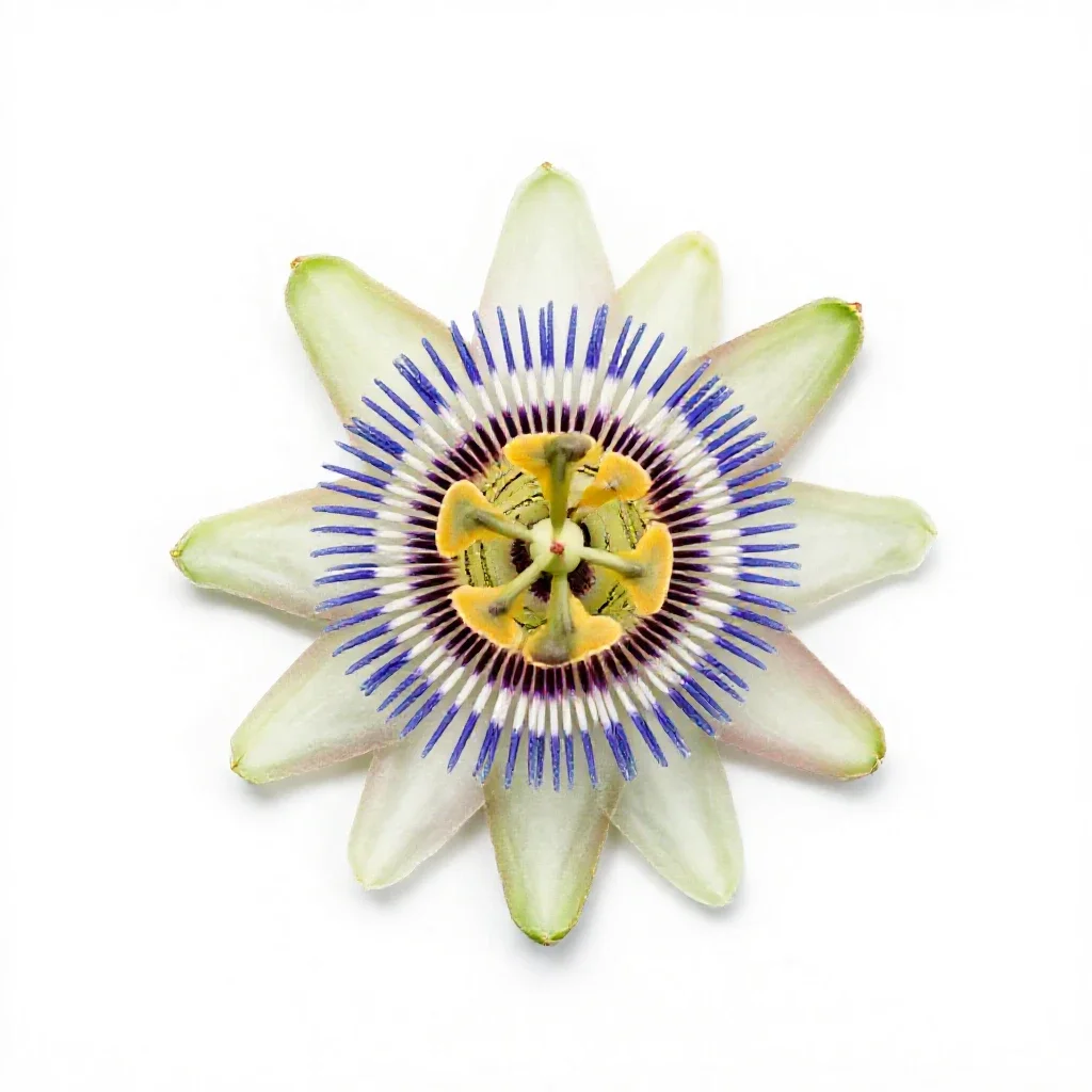 Passionflower isolated on a white background