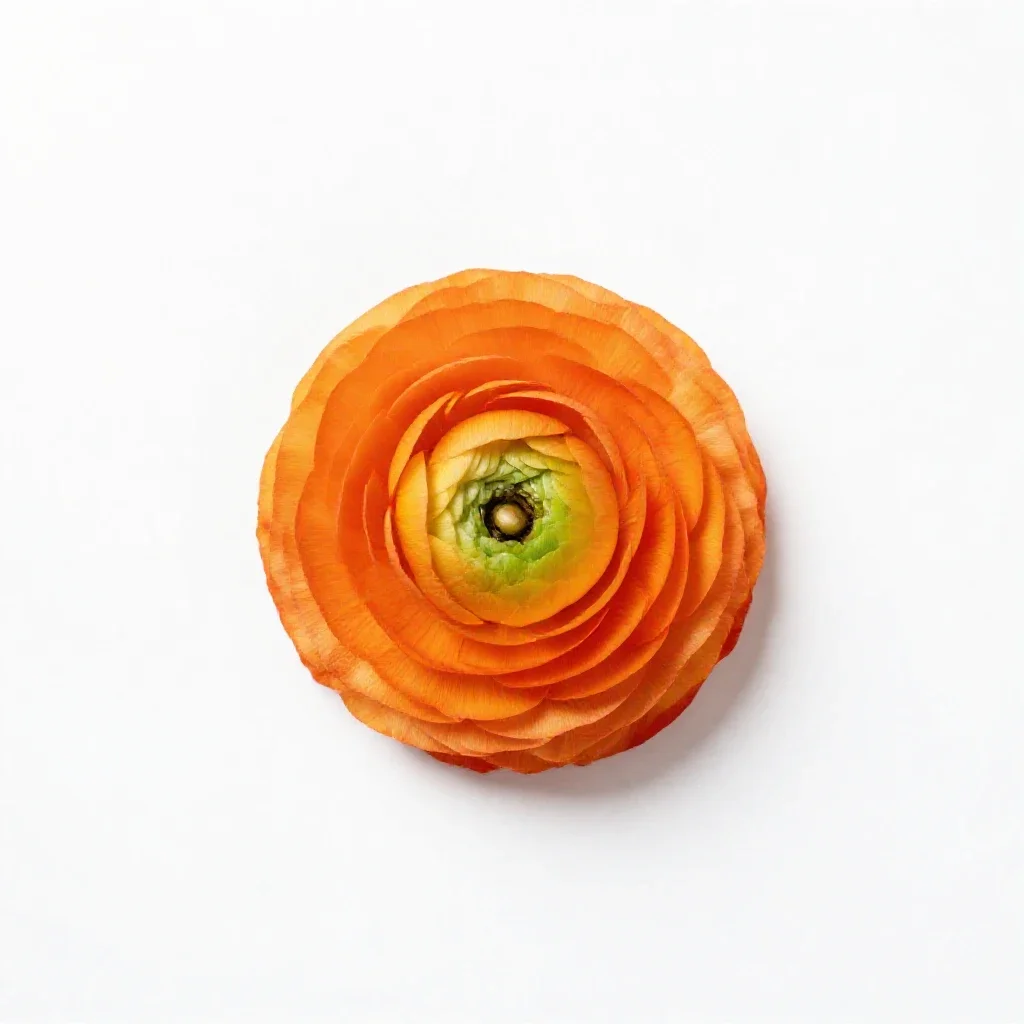 Ranunculus isolated on a white background