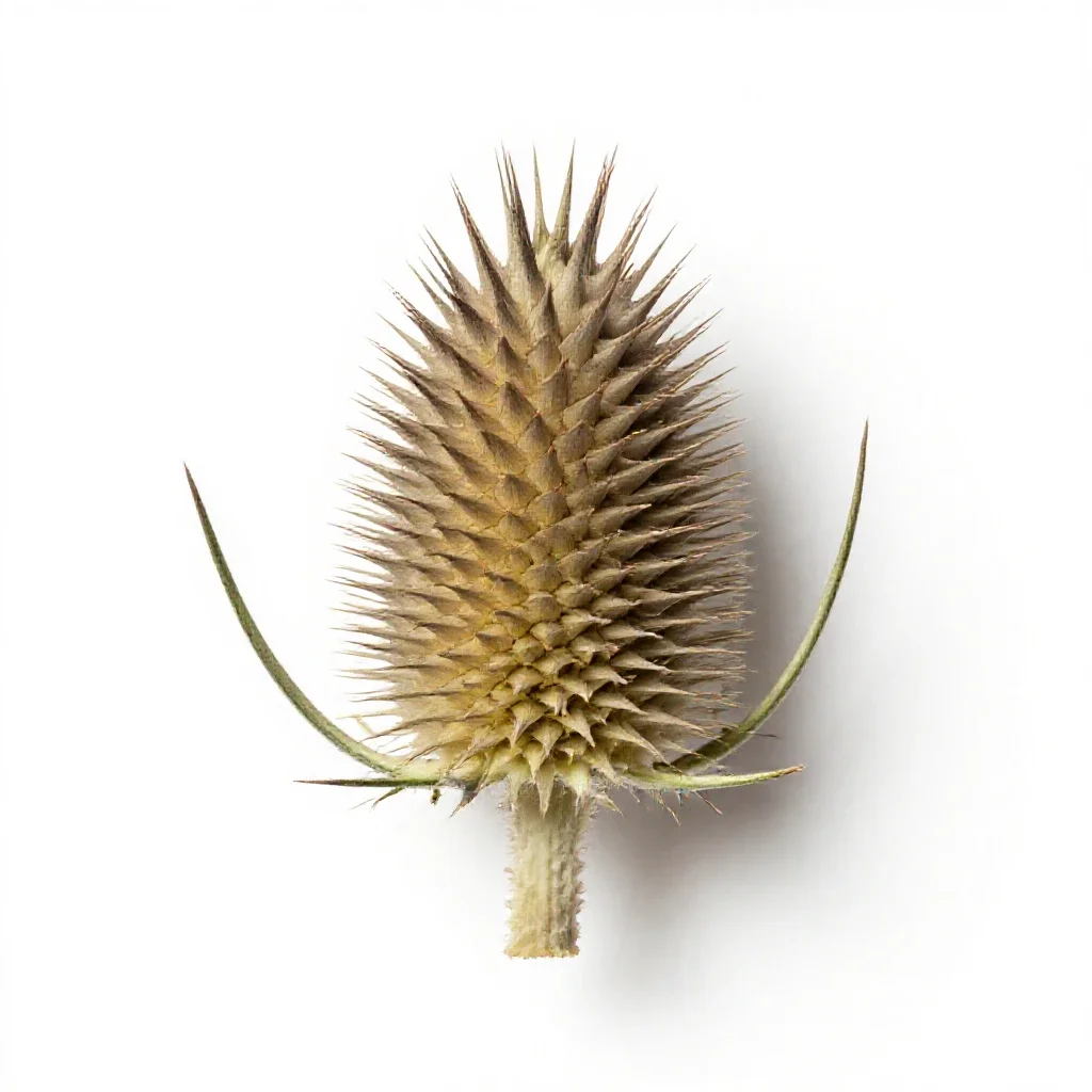 Thistle head isolated on a white background