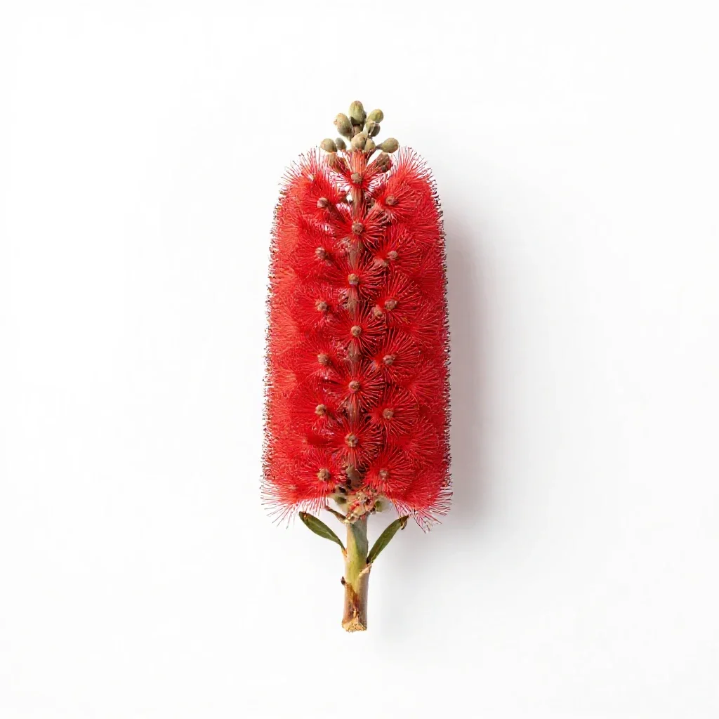 Waratah isolated on a white background