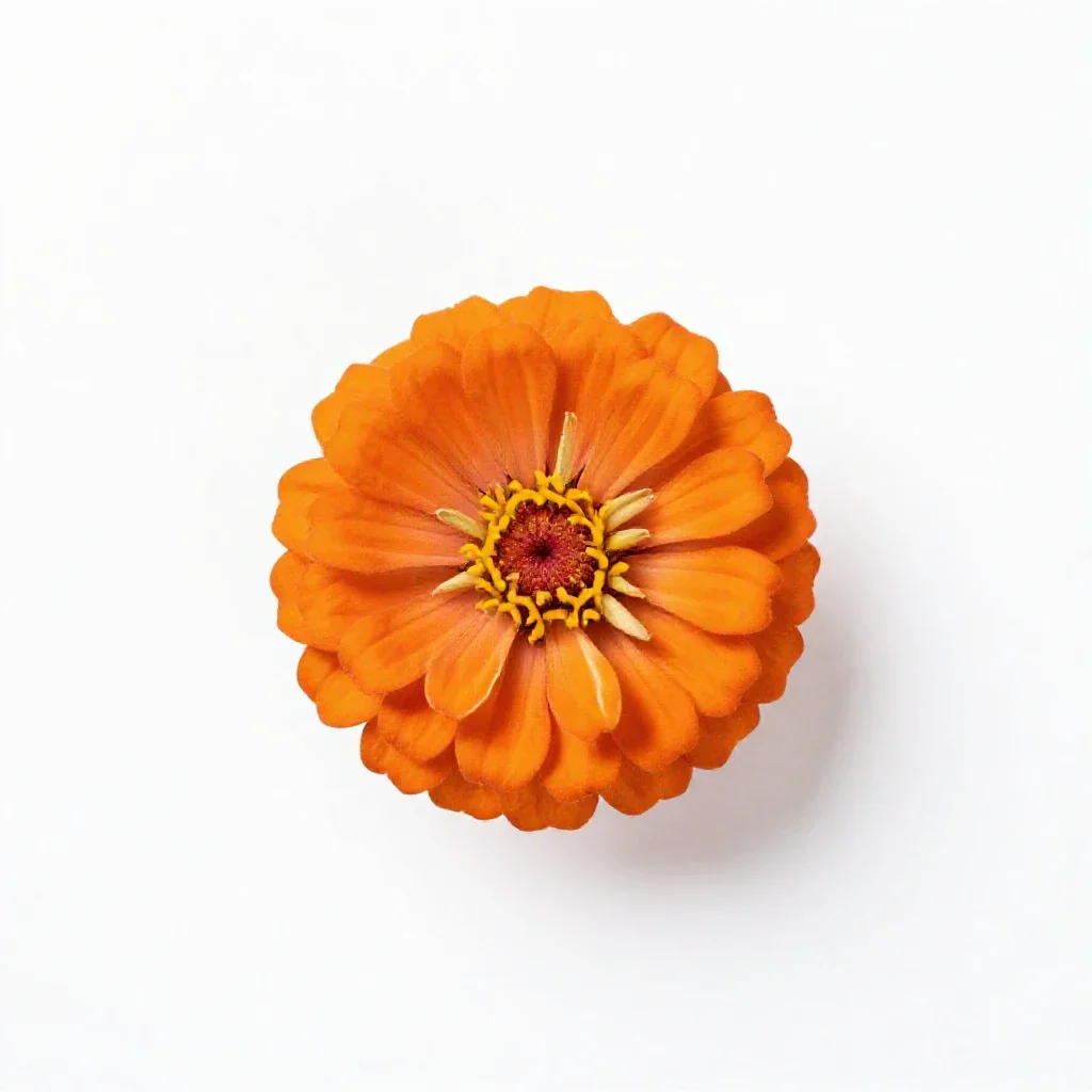 Zinnia isolated on a white background