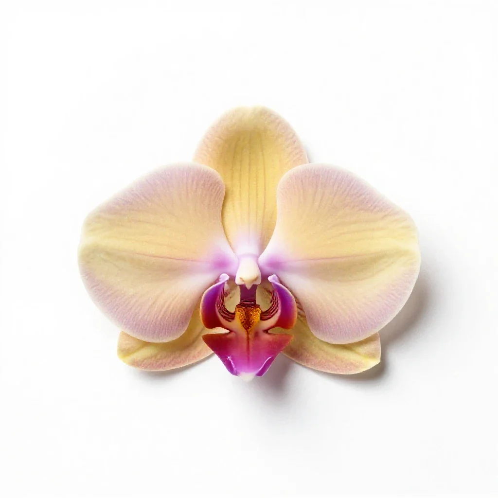 Orchid spray isolated on a white background