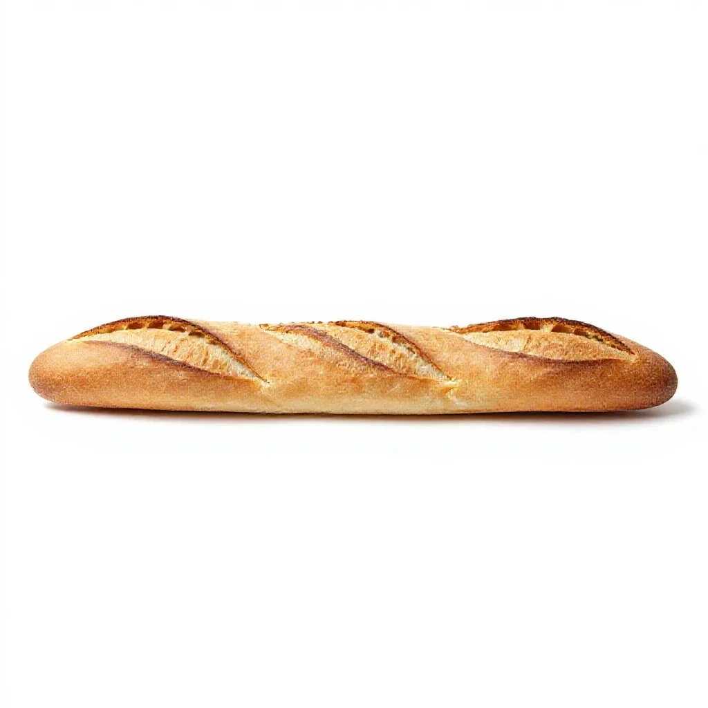 Baguette isolated on a white background