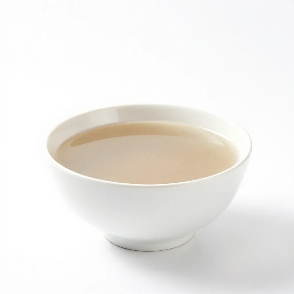 Bowl of pho isolated on a white background
