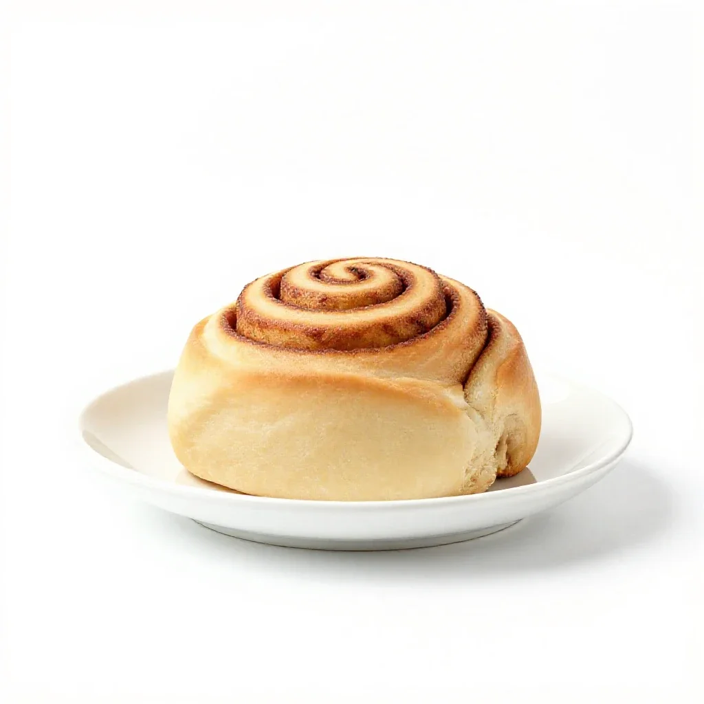 Cinnamon roll isolated on a white background
