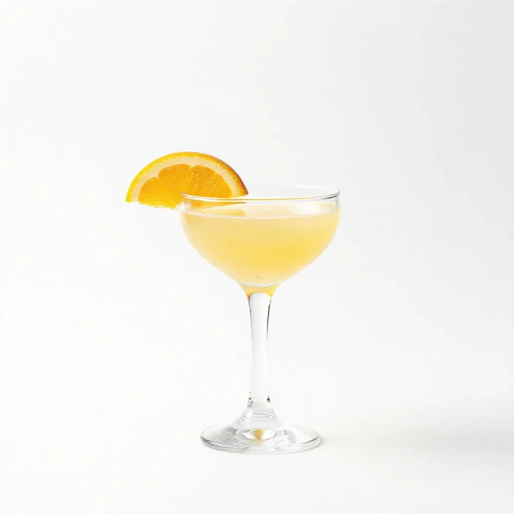 Cocktail with a citrus twist isolated on a white background