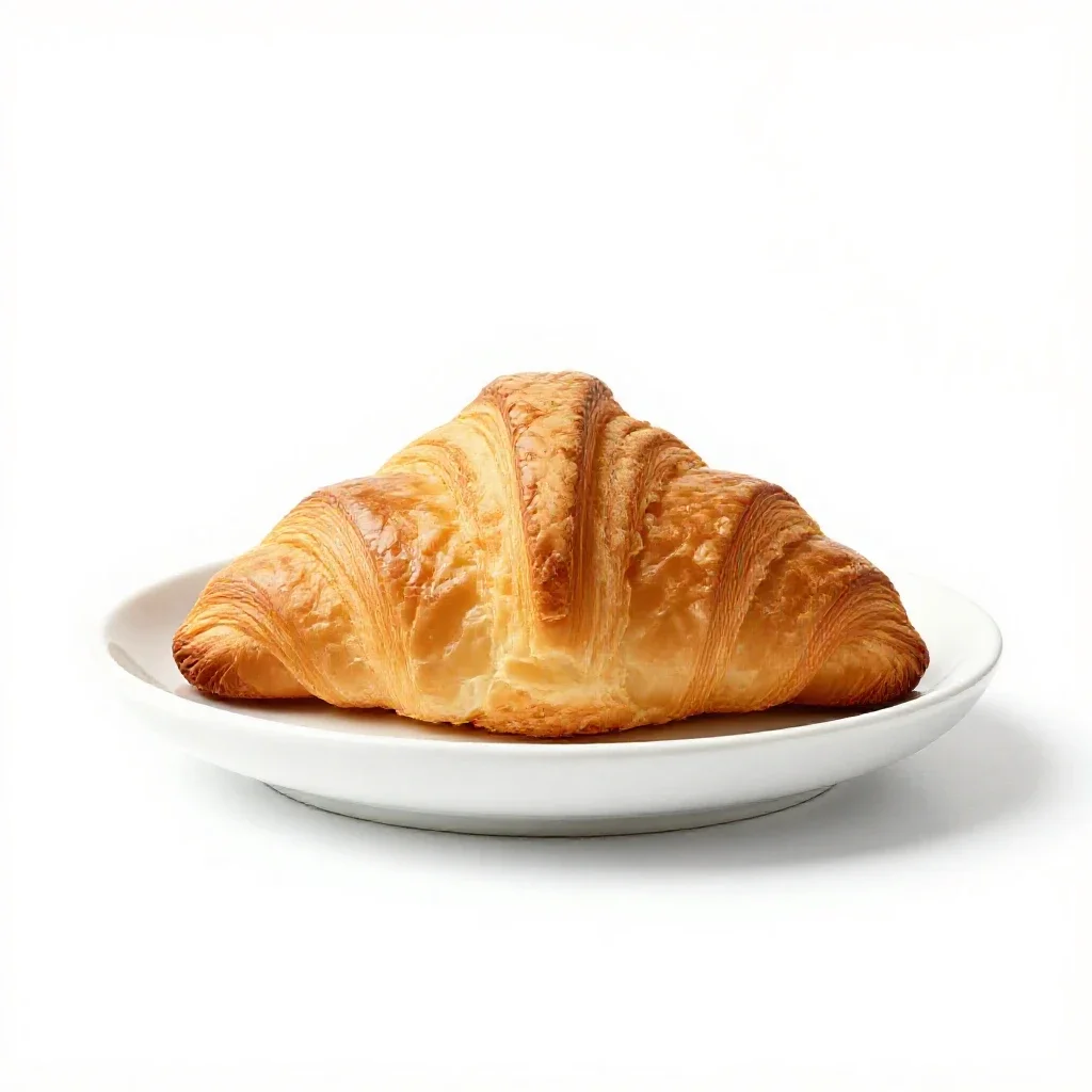 Croissant isolated on a white background