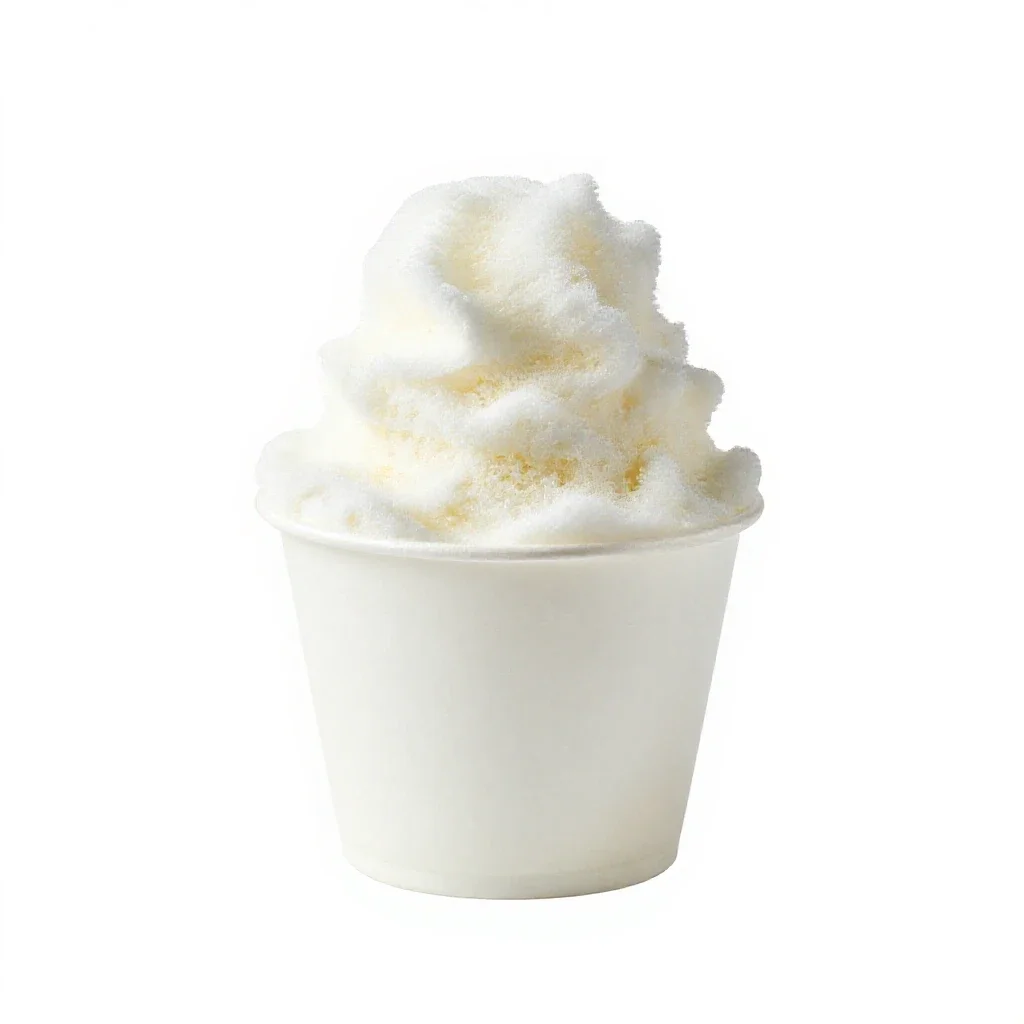 Shave ice cup isolated on a white background