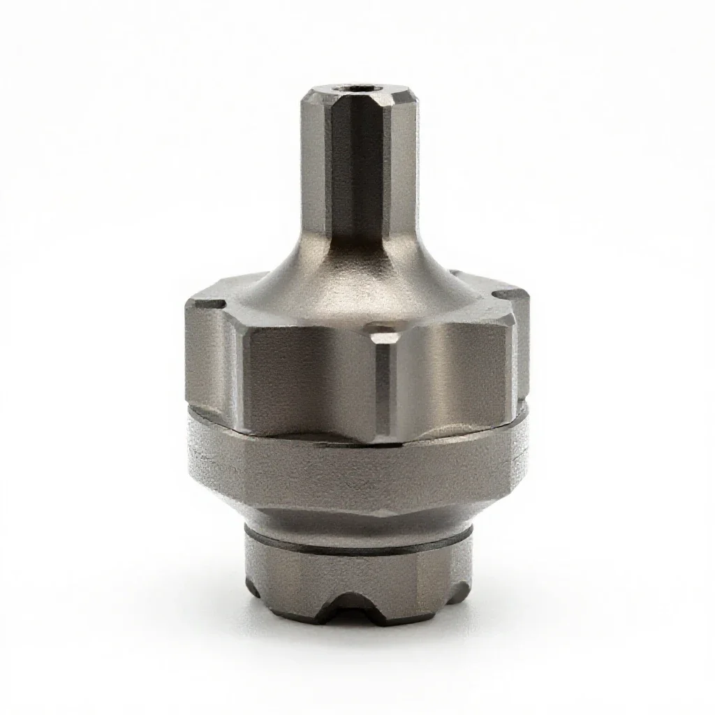 Cnc tool holder isolated on a white background