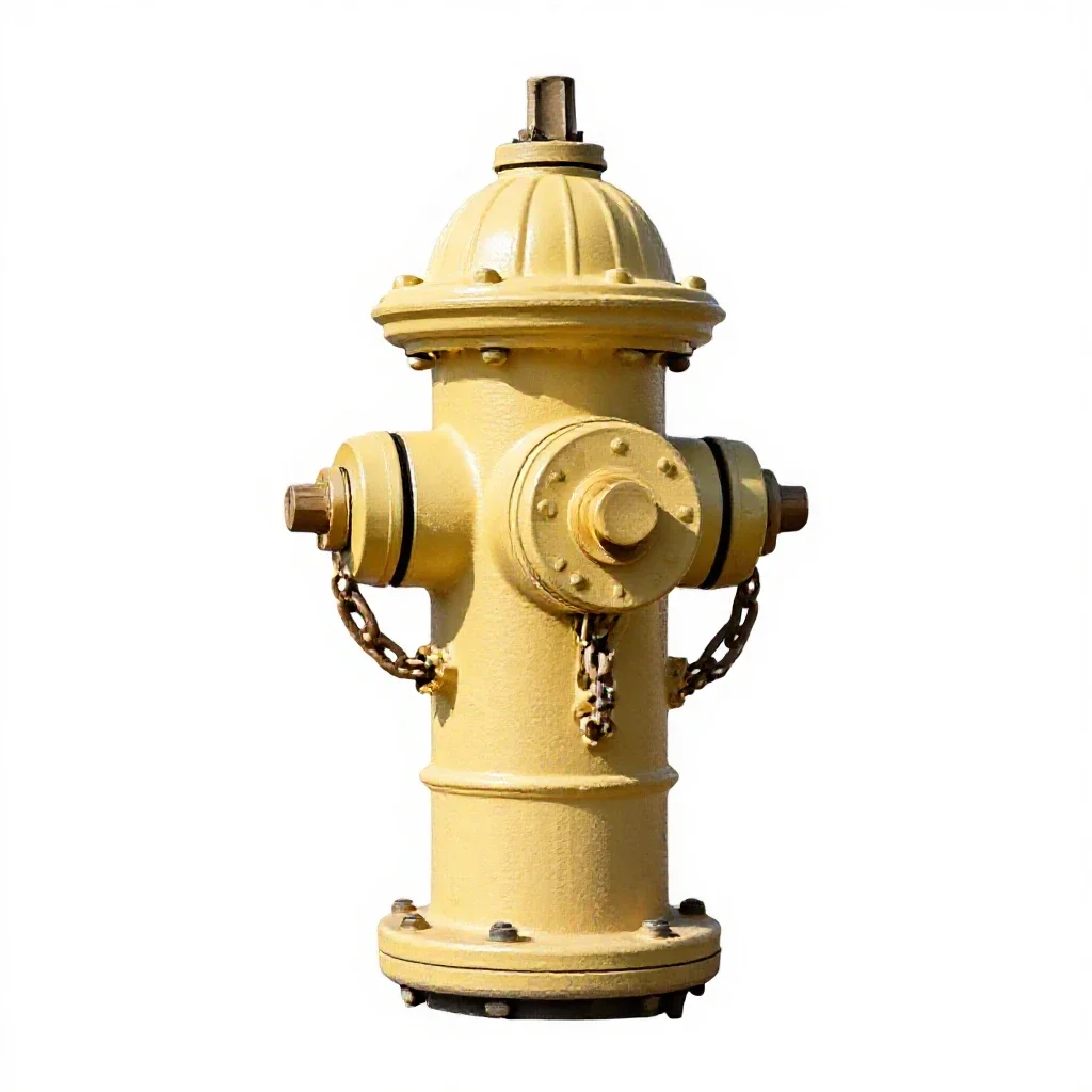 Fire hydrant isolated on a white background