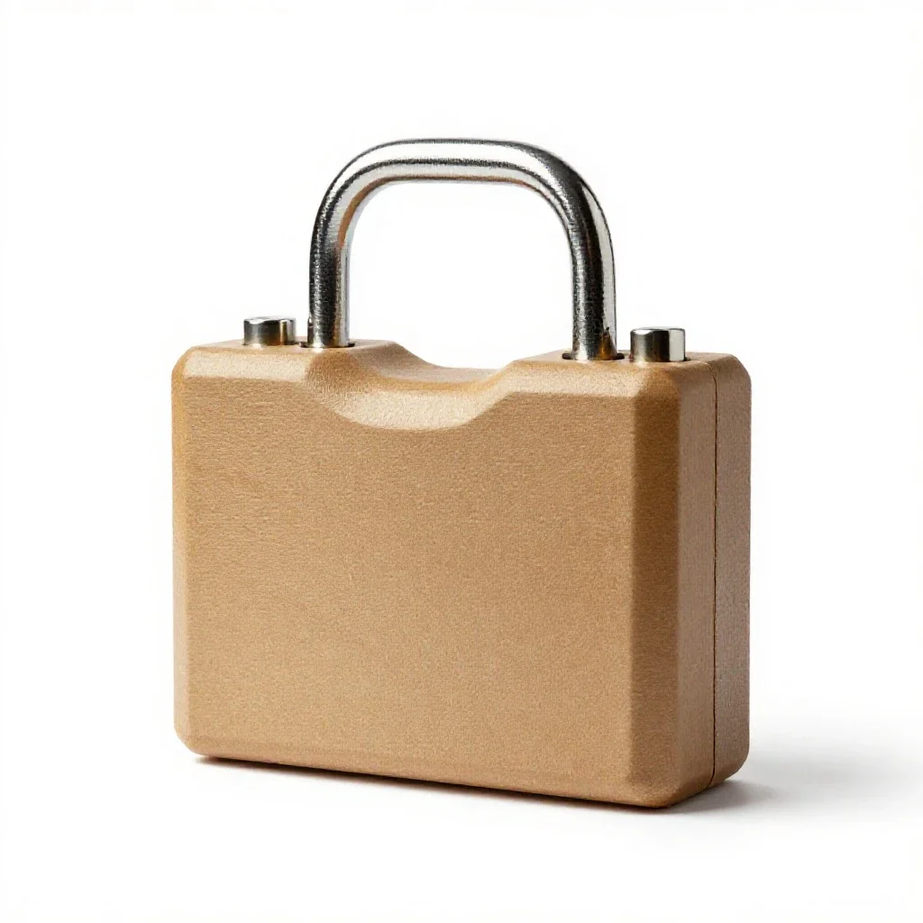 Lockout tagout kit isolated on a white background