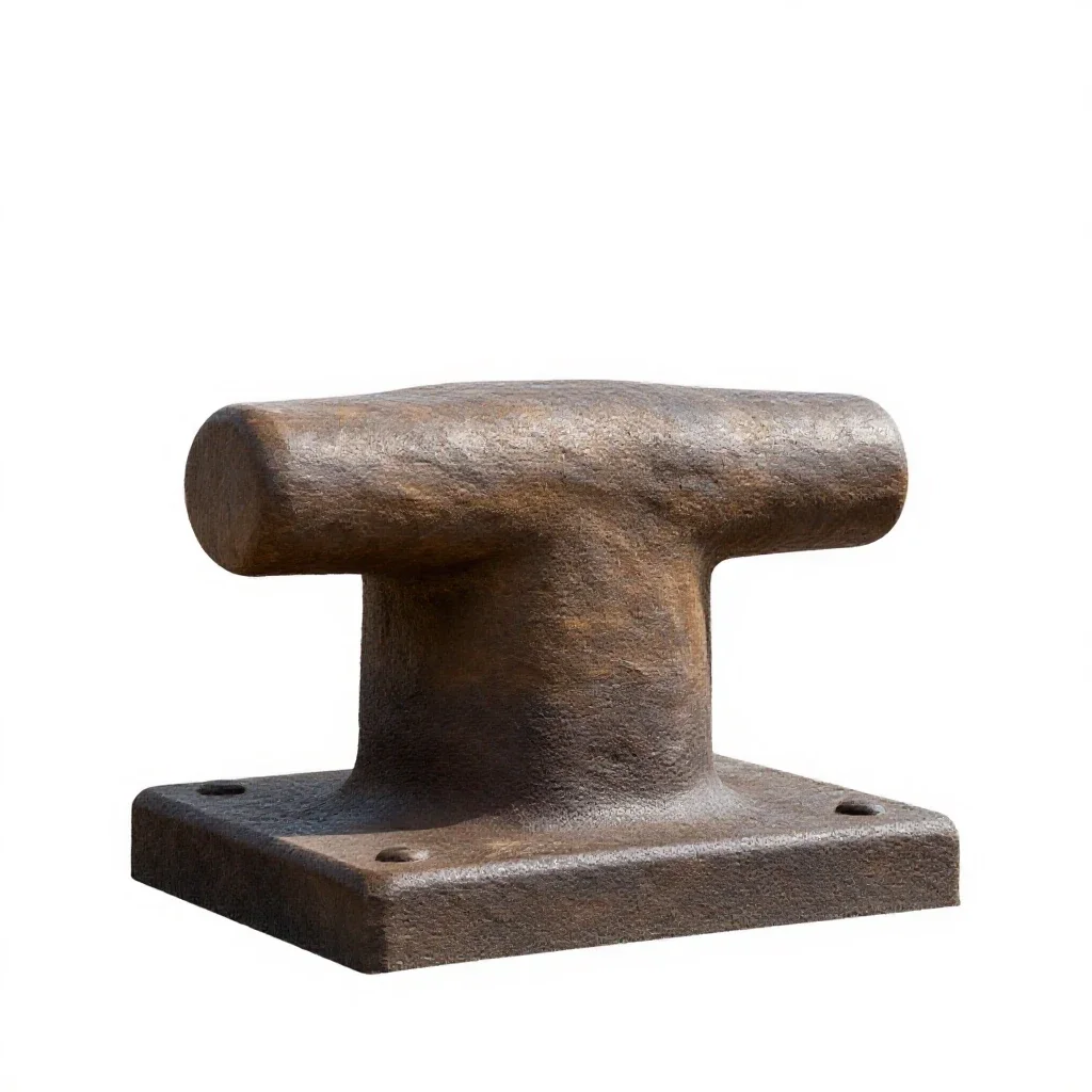 Mooring bollard isolated on a white background