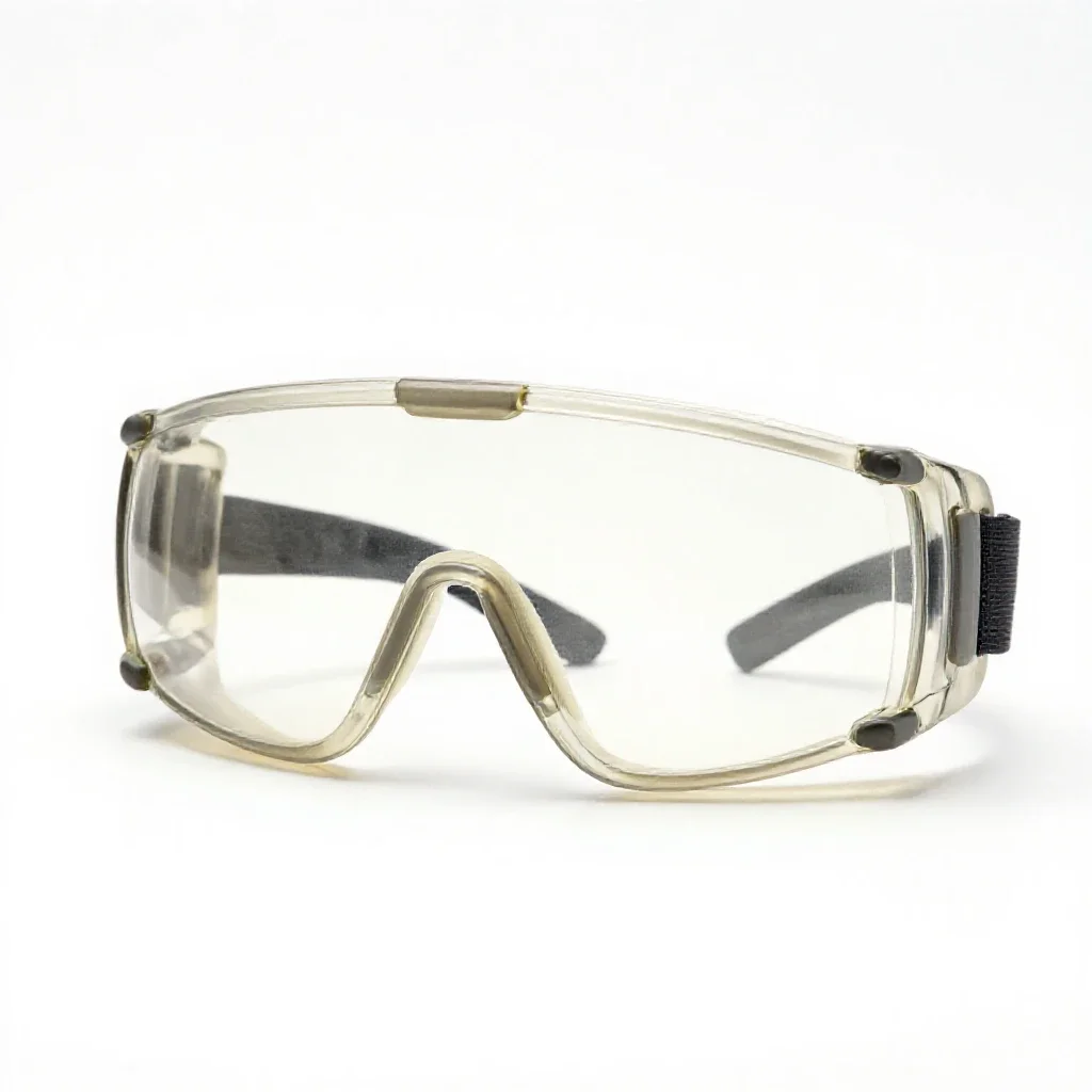 Pair of safety goggles isolated on a white background