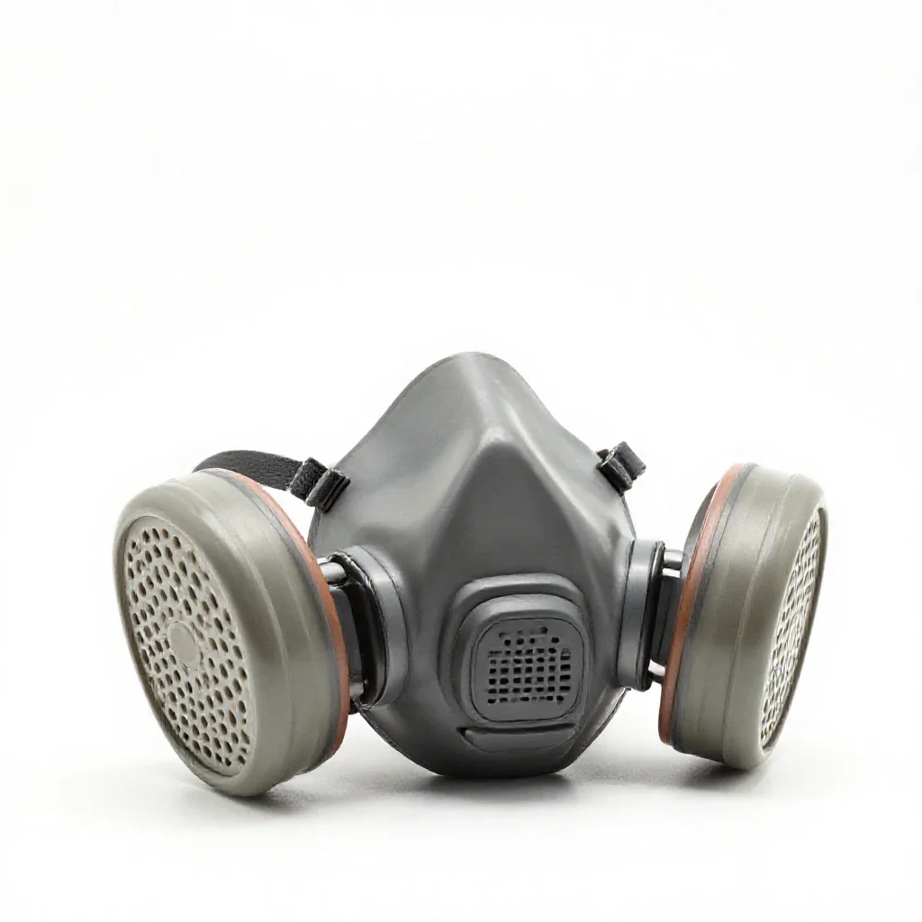 Respirator mask isolated on a white background