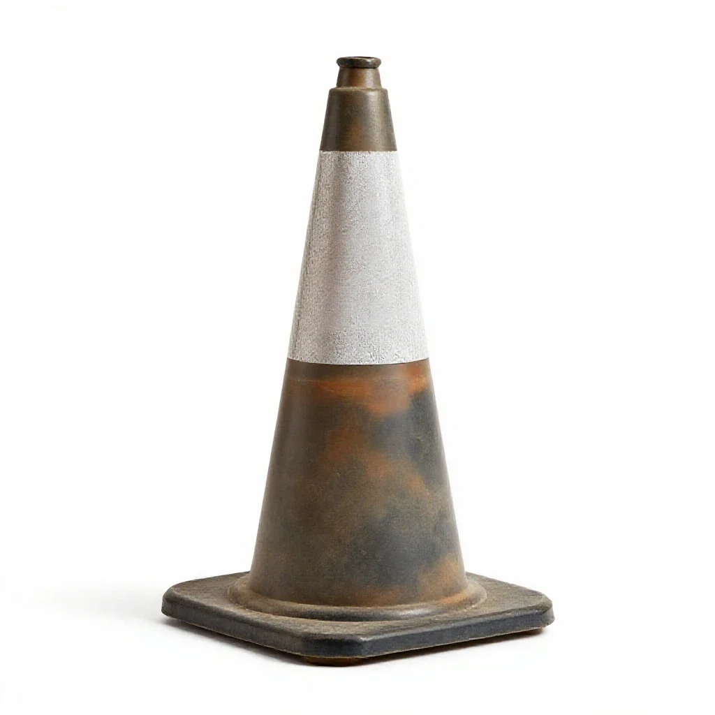 Traffic cone isolated on a white background