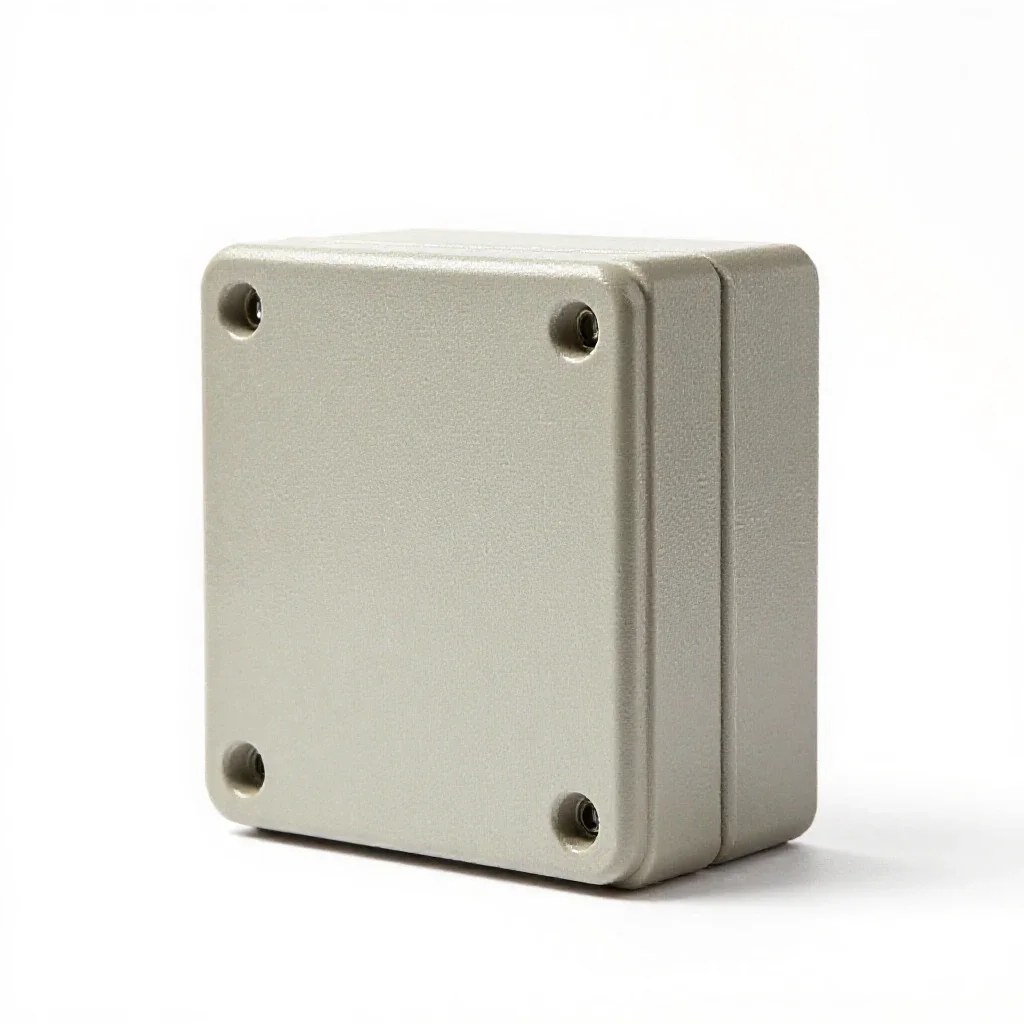 Electrical junction box isolated on a white background