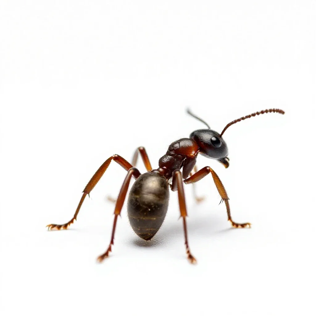 Bullet ant isolated on a white background