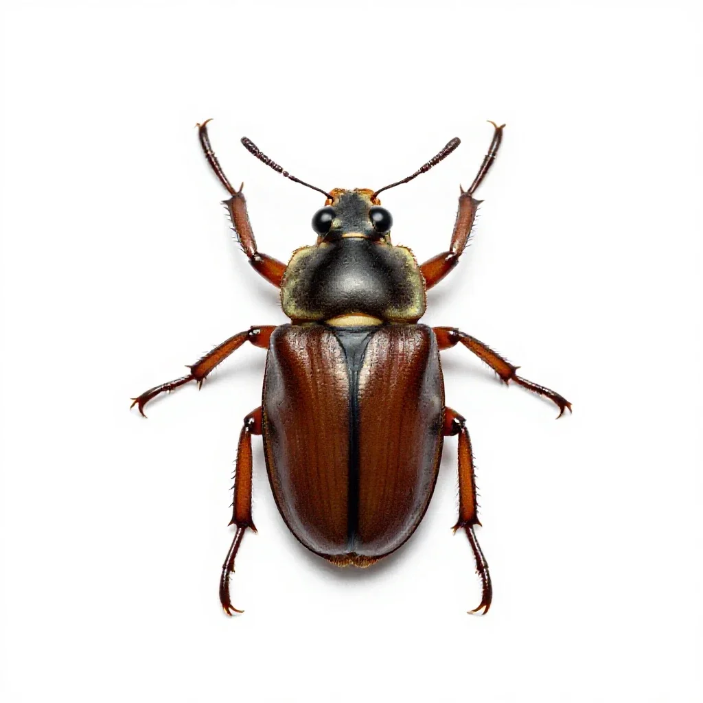 Diving beetle isolated on a white background