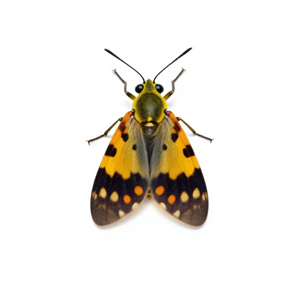 Firefly glowing isolated on a white background