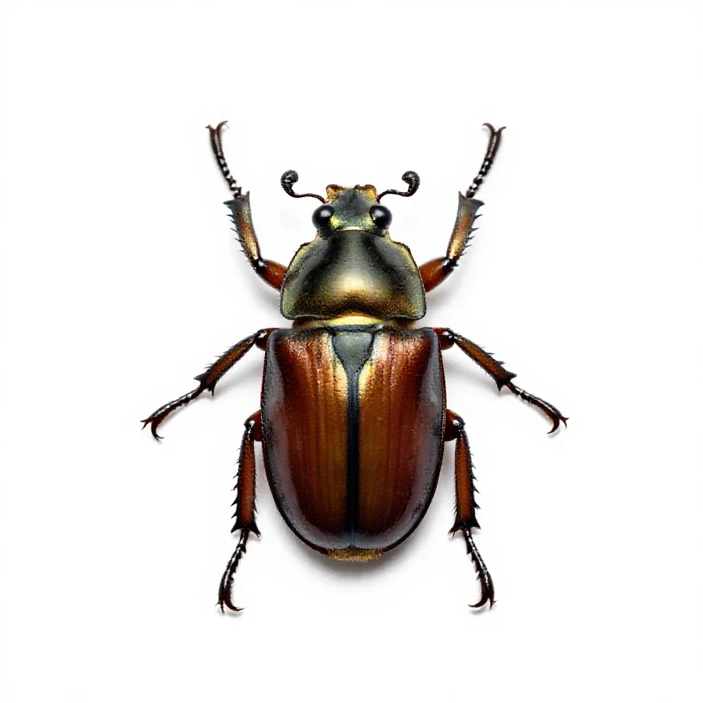 Jewel beetle isolated on a white background