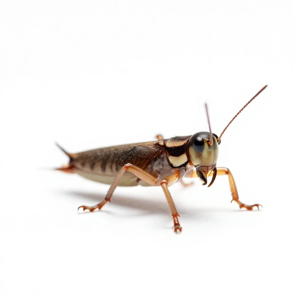 Springtail isolated on a white background
