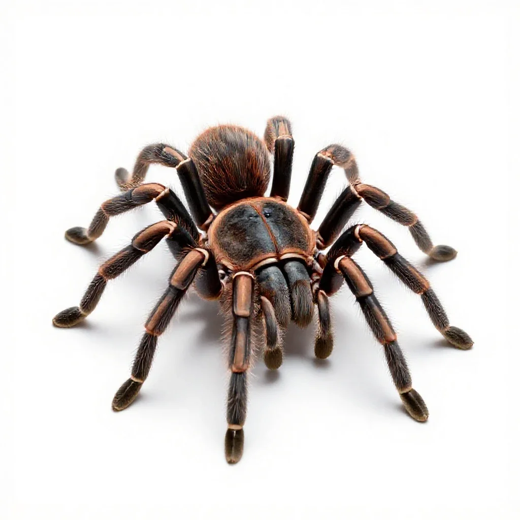 Tarantula isolated on a white background