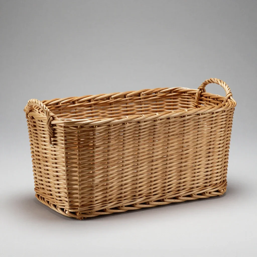 Changing table with baskets isolated on a white background