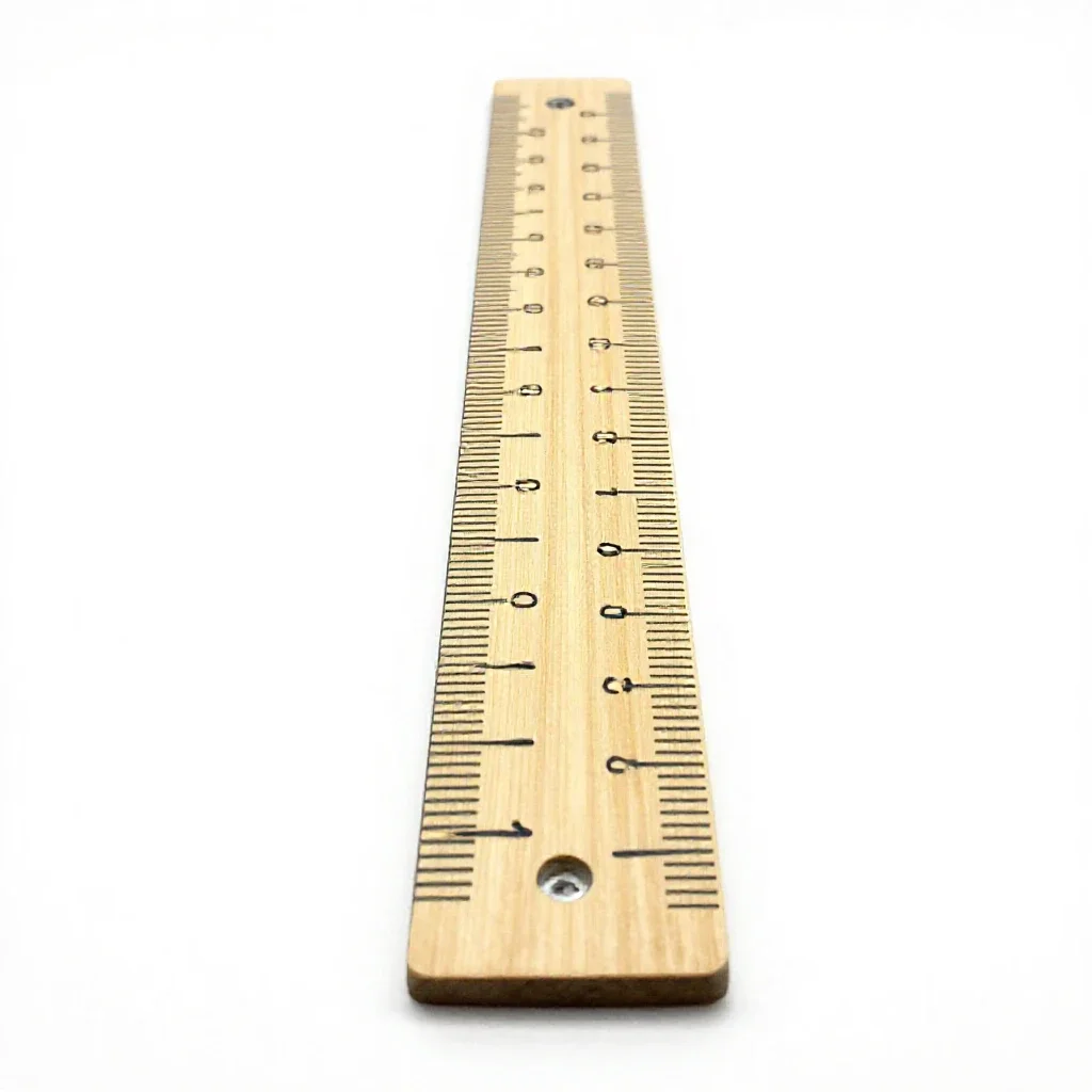 Growth chart ruler isolated on a white background