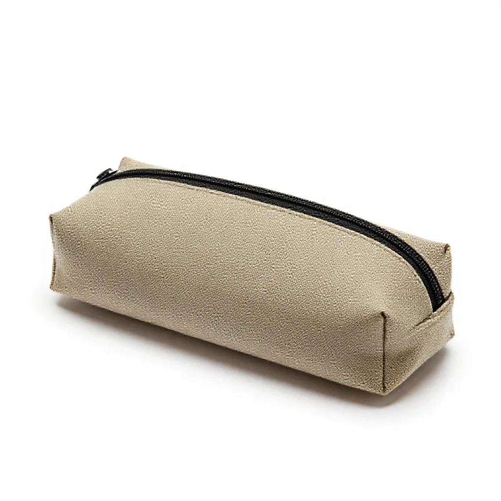 Pencil case isolated on a white background