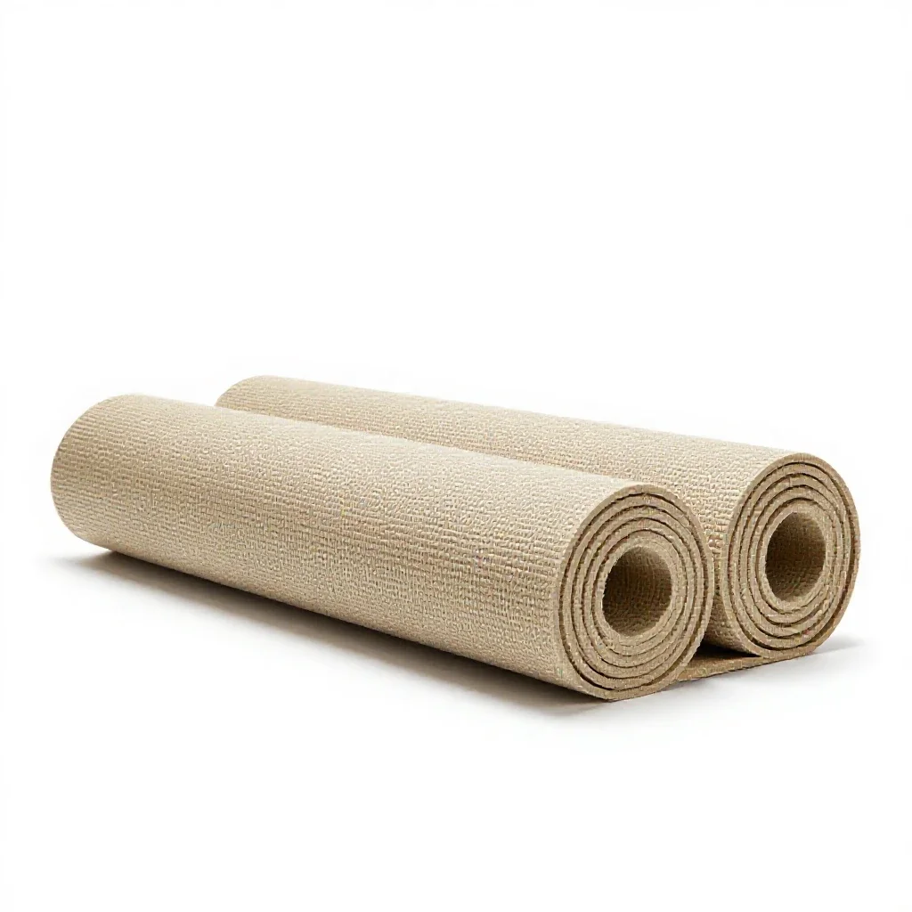 Play mat rolled out isolated on a white background