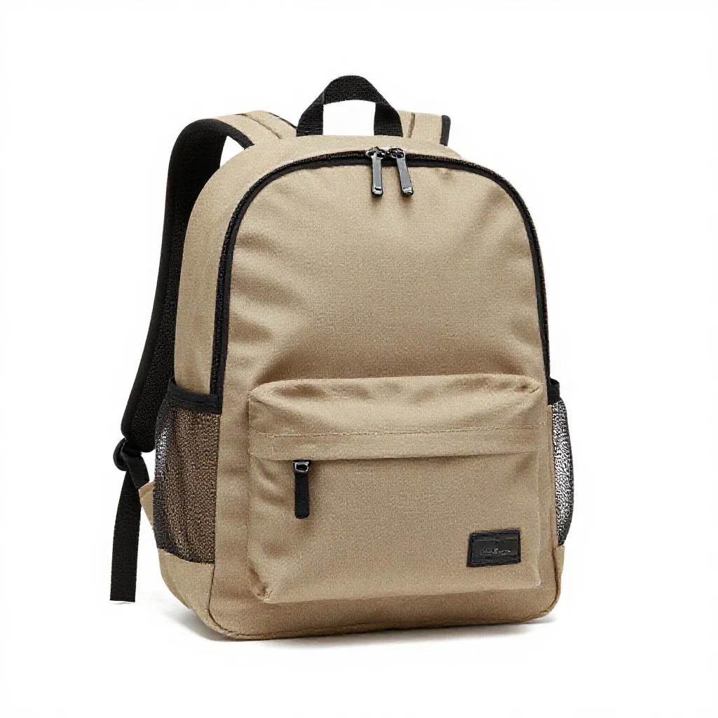 School backpack isolated on a white background
