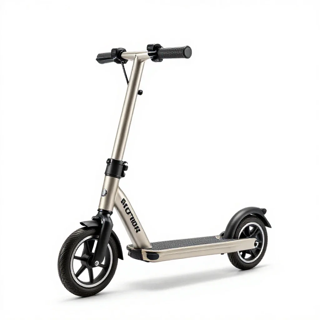 Scooter with a folding stem isolated on a white background