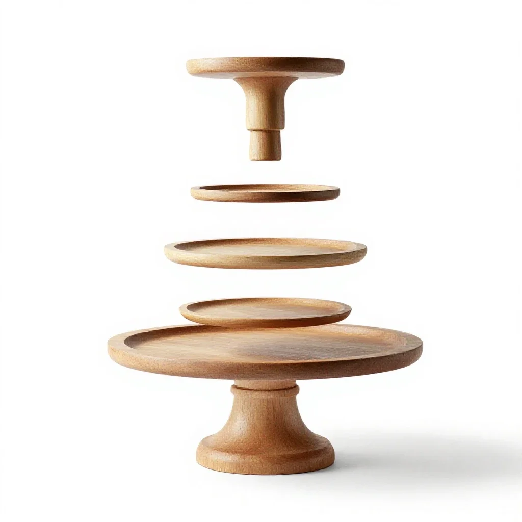 Cake stand isolated on a white background