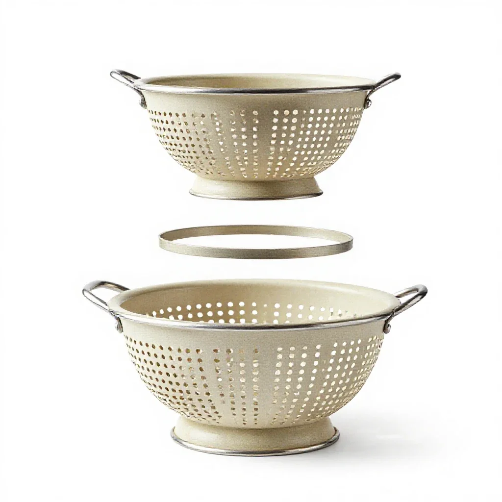 Colander isolated on a white background