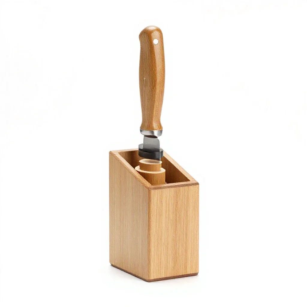 Knife block isolated on a white background