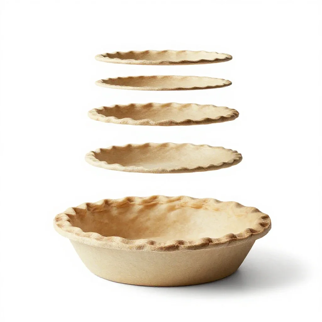 Pie dish isolated on a white background