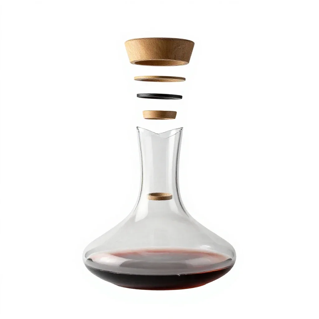 Wine decanter isolated on a white background