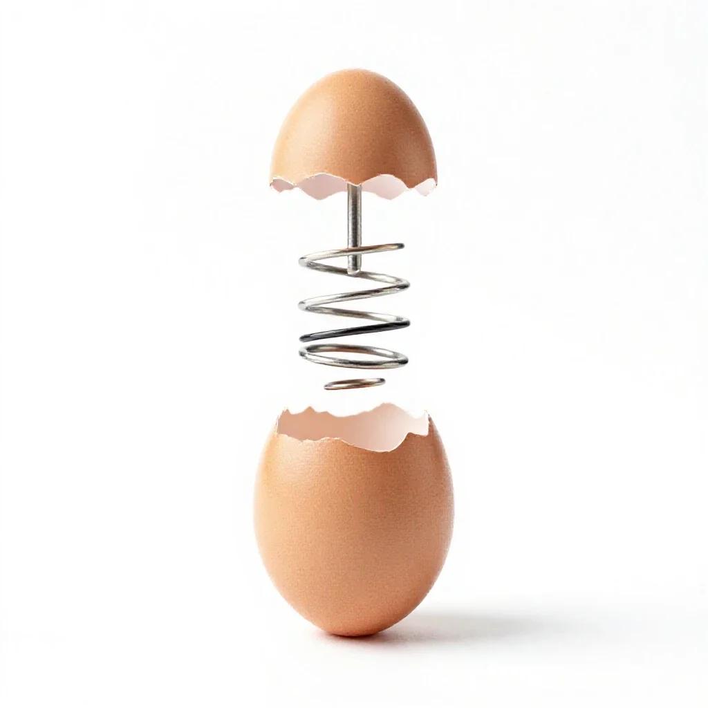Egg timer isolated on a white background
