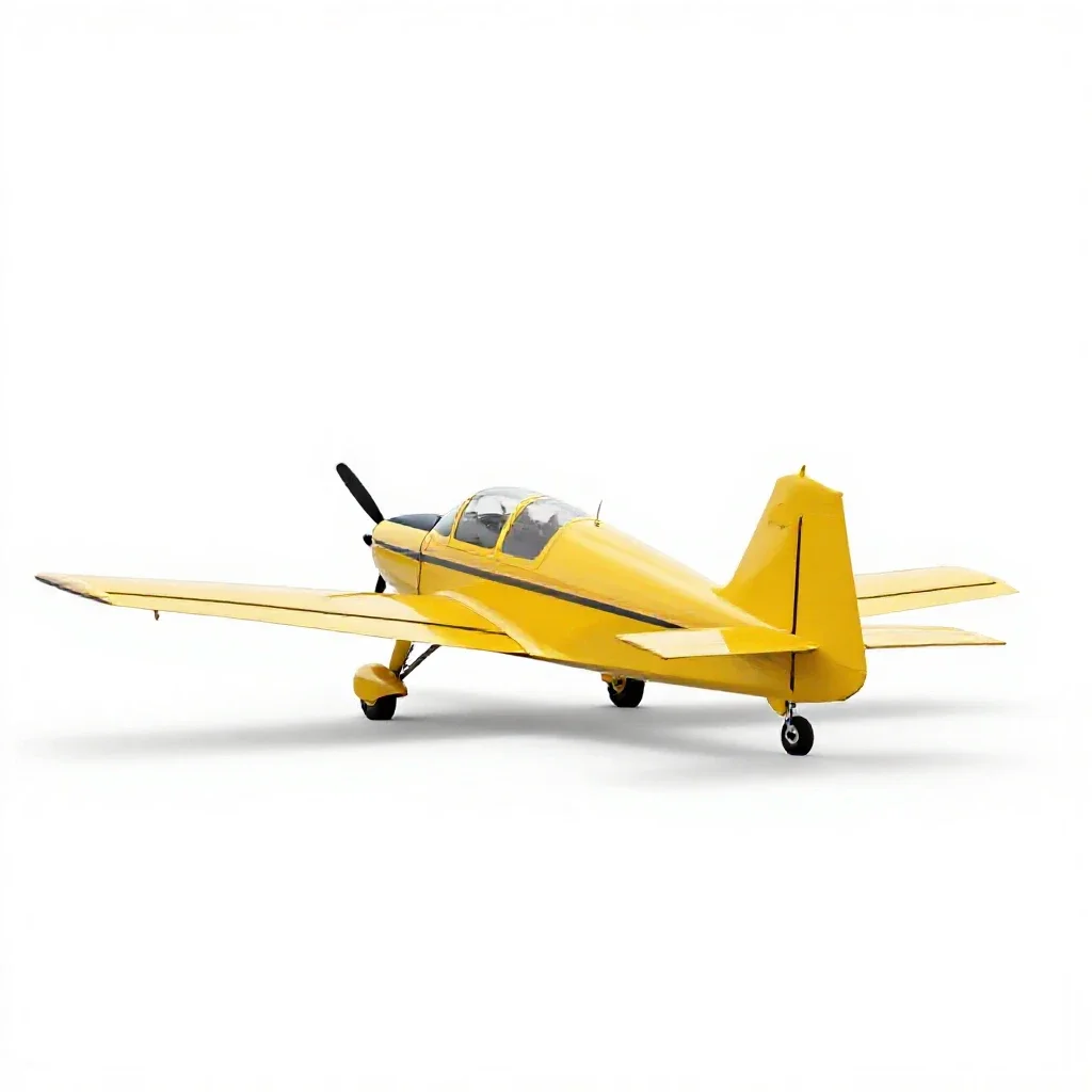 Aerobatic plane isolated on a white background