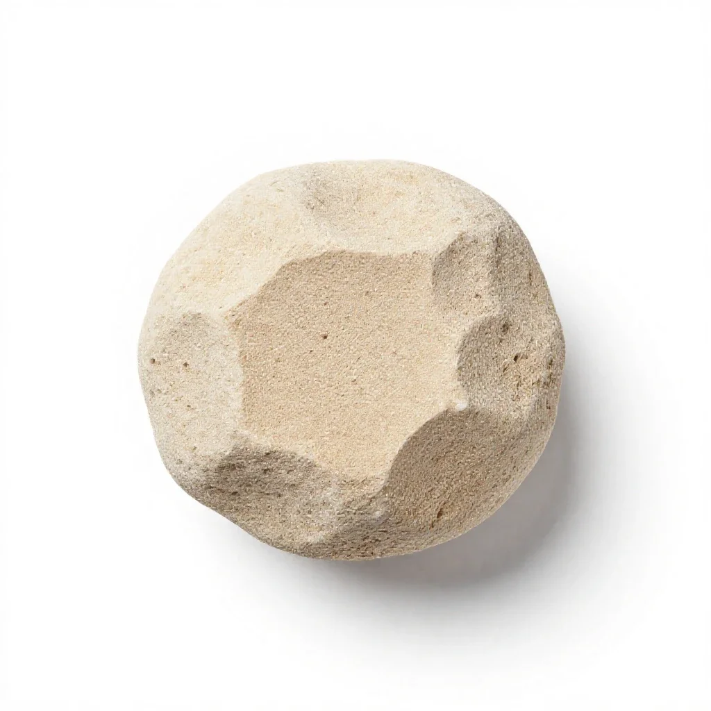 Chunk of pumice isolated on a white background