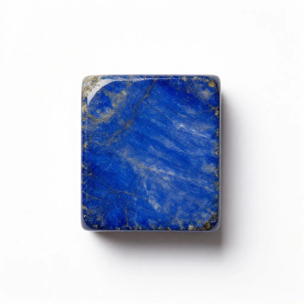 Lapis lazuli block isolated on a white background