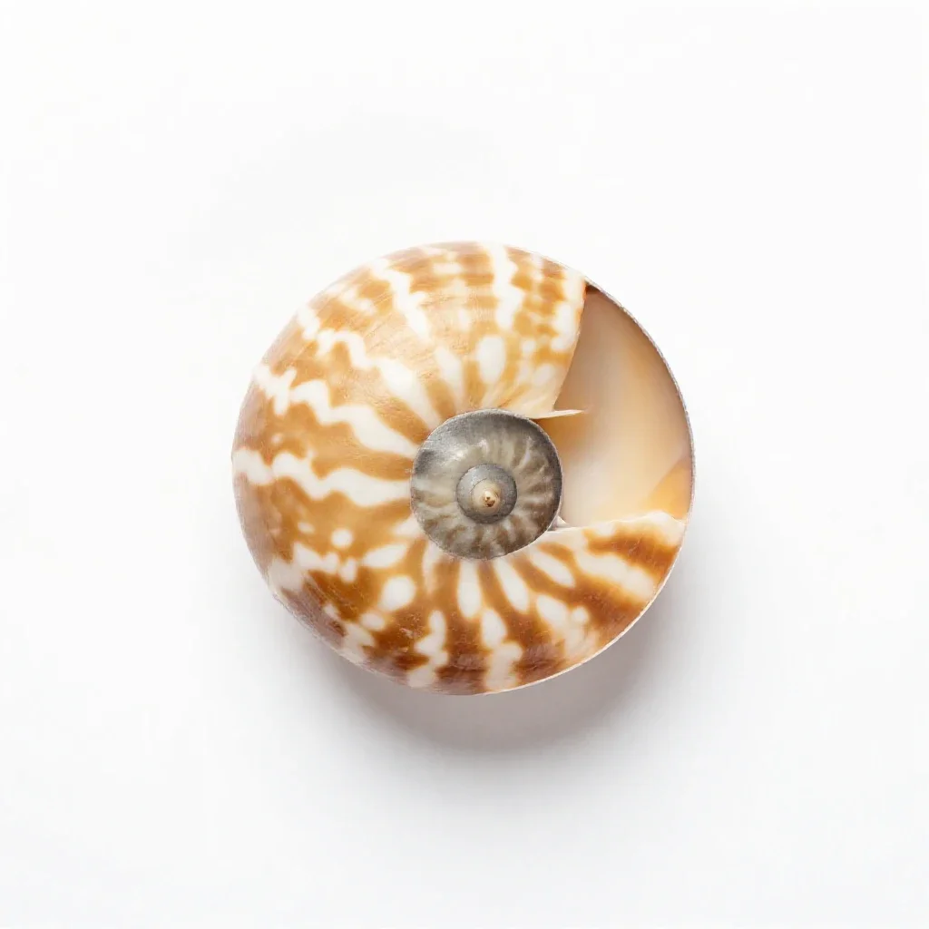 Nautilus shell isolated on a white background