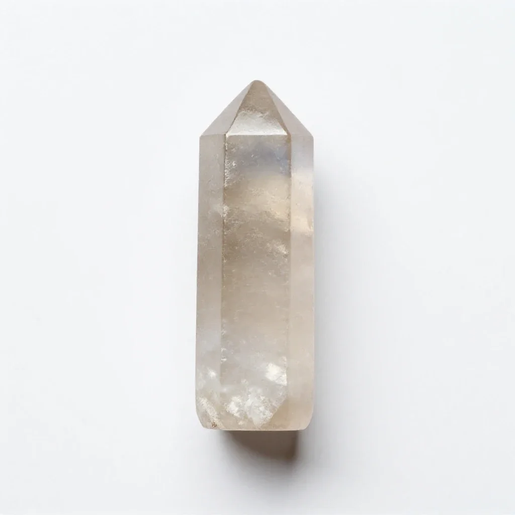 Selenite tower isolated on a white background