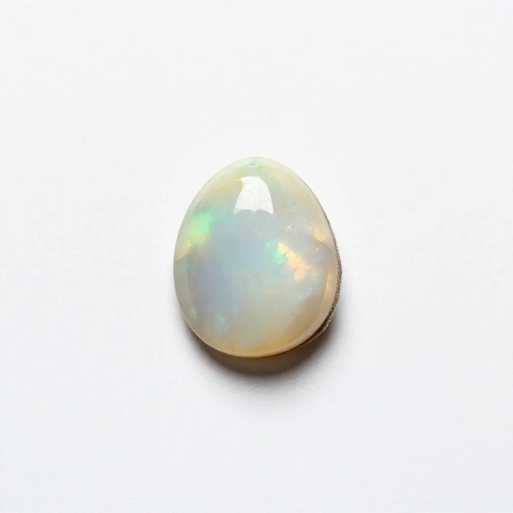 Opal specimen isolated on a white background